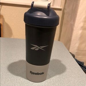 Reebok Navy and Gray Shaker Bottle